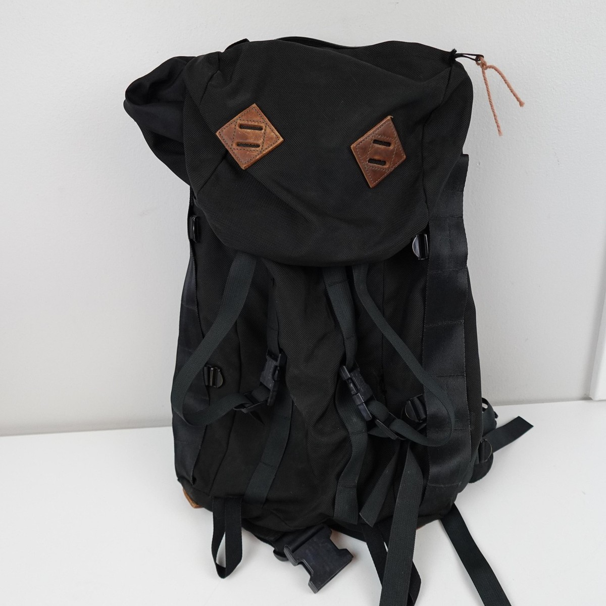 Vintage JanSport Black Hiking Backpack Rucksack Made In USA