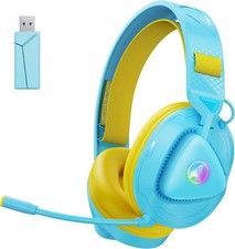 Casque de jeu Bluetooth sans fil pour PS5 PS4 Commutateur PC Mac léger sans fil