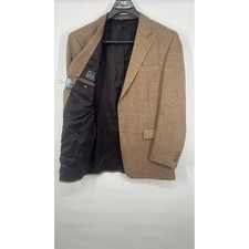Jos. A. Bank Travelers Collection Brown 100 Wool Blazer Sport Coat Mens 44L