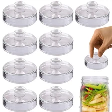 Eleganttime 9 Pack Glass Fermentation Weights with Easy Grip Handle, Heavy Fe...