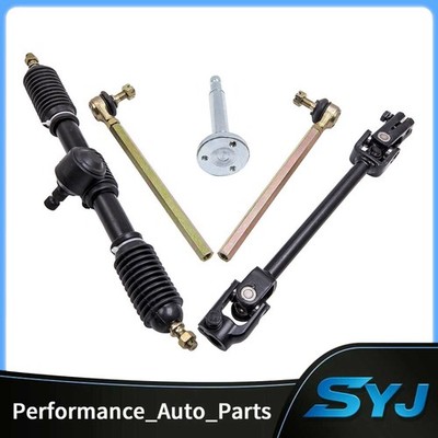 1 Set Steering Wheel Parts Tie Rod Rack Adjustable Gear Shaft For Go Kart 110cc