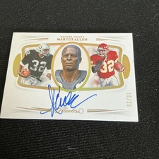 MARCUS ALLEN 2020 FLAWLESS HALL OF FAME AUTOGRAPH HOLO GOLD AUTO 16/20