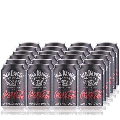 Jack Daniel's Old No. 7 Tennessee Whiskey & Coca Cola Dose 10% Vol. 24x0,33l
