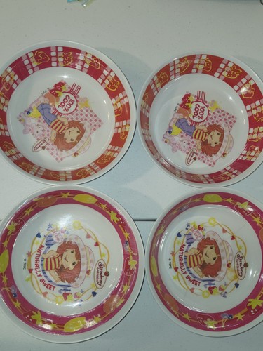 Strawberry Shortcake Melamine 7" Bowl Set Of 4