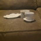House of Webster Floral Ceramic Covered Dish, Plate, Cup & Saucer Set, Rogers AR — photo 3