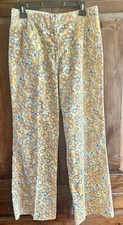 VTG 70s Lilly Pulitzer "The Lilly" High Waist Daisy Zuzek Era Rare Wide Leg
