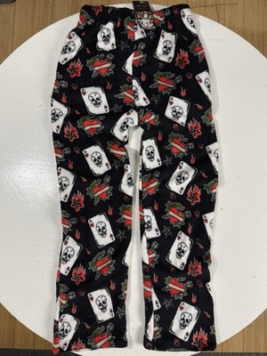 H.NAOTO ジャージ スカル刺繍 y2k パンク エイチナオト 00s 平成 Ed Hardy Men Size Large Loungewear Soft Fleece Pajama Pants Skull
