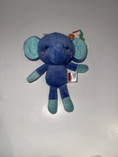 Fisher Price SnugaMonkey blue plush elephant stuffed animal baby toy NEW