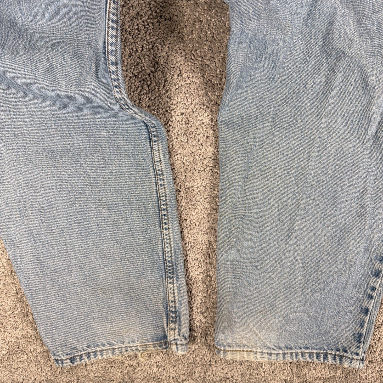 Levis 560 Jeans Mens 38x34 Blue Denim Loose Fit Baggy Skater Distressed Y2K Rave thumbnail 10