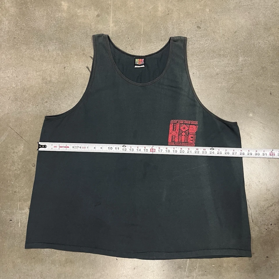 Camisa Hobie Vintage Para Hombres XXL Negra Surf Camiseta sin Mangas Hawaiana Gráfico Retro Años 90 Foto 4 de 4