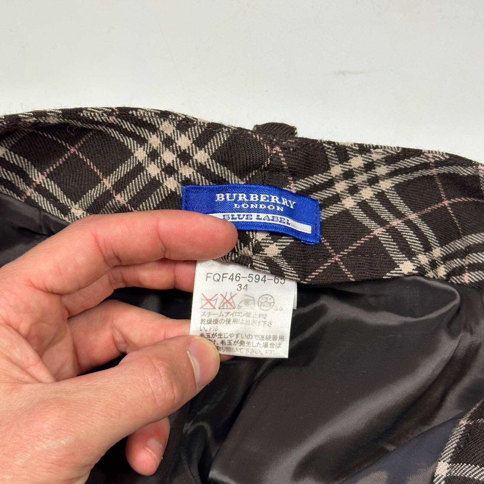 Burberry 00’s Pink Prorsum Logo Nova Check Capri Trousers 6 image 6