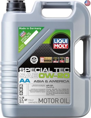 LIQUI MOLY Special Tec AA SAE 0W-20 | 5 L | Fully synthetic engine oil | SKU: