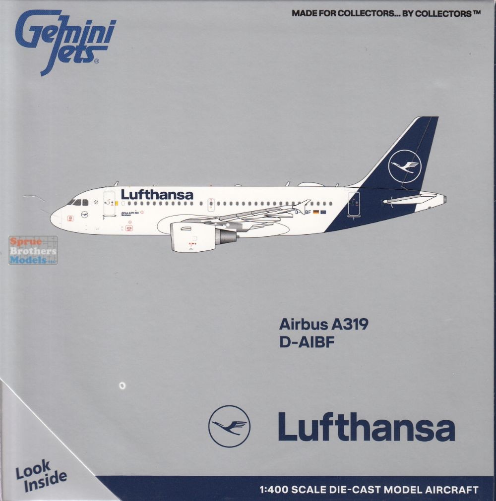 GEMGJ2022 1:400 Gemini Jets Lufthansa A319 #D-AIBF (pre-painted