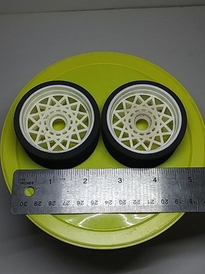 Rc mrp front hard compound foam wheel/tire pair used/Trued