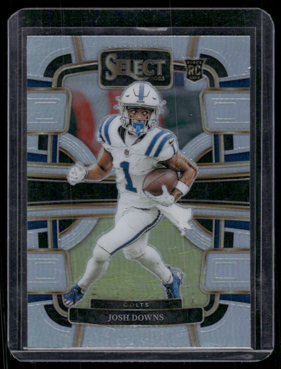 2023 Panini Select #44 Josh Downs Silver Prizms
