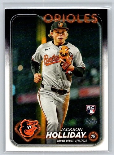 Jackson Holliday Rookie - 2024 Topps Update #US97 - Baltimore Orioles Card RC
