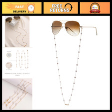 Stylish Eyeglasses Chain Strap for Women - Gold/Rhodium Cord, Jewelry Accessory