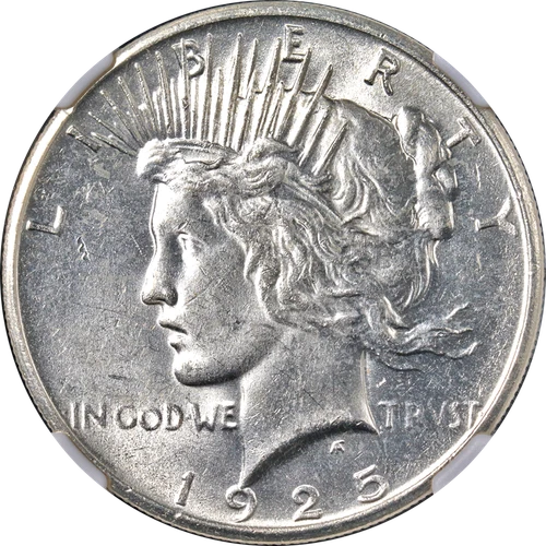 1925-P Peace Dollar NGC MS63 Bright White Great Eye Appeal Nice Strike STOCK