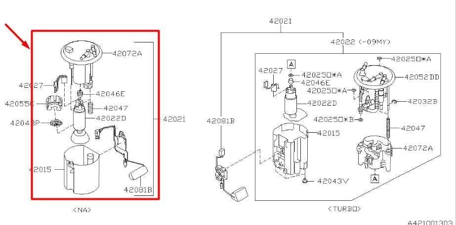 2011-2013 Subaru Forester 2.5L Fuel Pump Assembly 42021SC030 OEM - Image 2 of 4