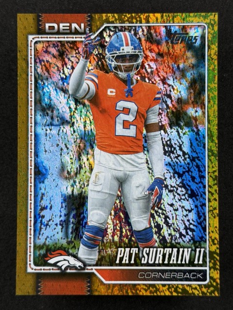 2026 Topps Flagship Pat Surtain II Gold Holofoil /50 Denver Broncos