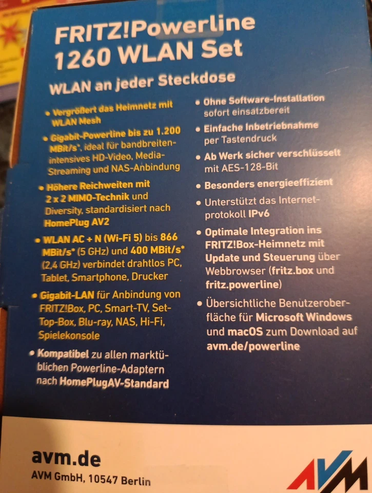 AVM FRITZ!Powerline 1260 Set - Bild 4 von 4