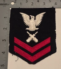 US Navy Petty Officer 2nd Class Gunner's Mate Shoulder Patch