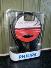 Image of Philips SHP1800 Headphones Hi-Fi TV Stereo Wired 6m Cable Boxed NEW