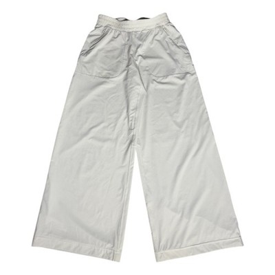 Lululemon Align High Rise Wide Leg Crop Pants Cream Size 6