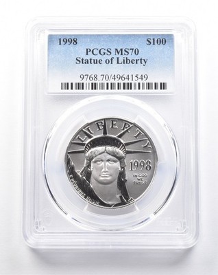 1998 $100 American Platinum Eagle 1 Oz Platinum MS70 PCGS *7591 | eBay