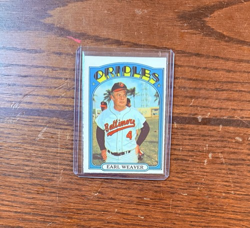 1972 O-Pee-Chee - Earl Weaver #323 NM-MT, HOF, BALTIMORE ORIOLES, HIGH GRADE SB