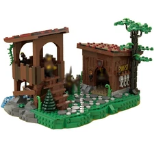 Hot Sale A Small Camp Building Toys Set Expansion for Castle 754