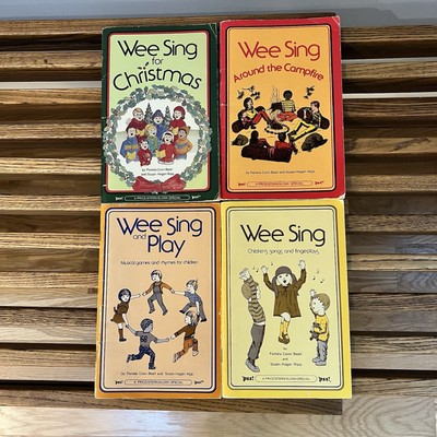 Wee Sing Book Set   Lot of 4 Vintage Children s Songbooks