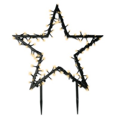 Gartenstern mit Erdspieß Ø 120 cm 350 LED Lichterkette Timer-Funktion außen