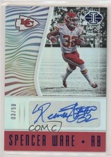 2017 Panini Illusions Veteran Signs Blue 3/50 Spencer Ware #VS-SW Auto 0d4