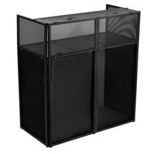 Portable DJ Facade Booth 41" Lx45" Hx21" W DJ Table Stand Booth DJ Table Station