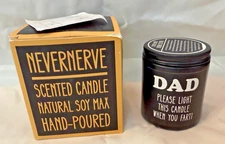 Dad Fart Candle Funny Gift Natural Soy Wax Cedarwood Scented NeverNerve NEW