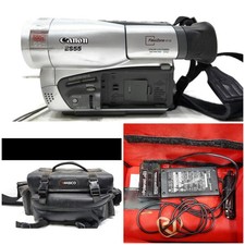 Canon ES55 Hi8 Video Camcorder With Extras Travel Bag, Charger, More