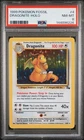 1999 Pokemon Fossil Dragonite Holo PSA 8