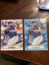 2025 Topps Stadium Club Light Blue & Base Max Scherzer Blue Jays
