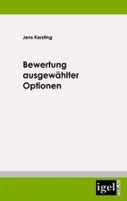 Jens Kersting | Bewertung ausgewählter Optionen | Taschenbuch | Deutsch (2009)