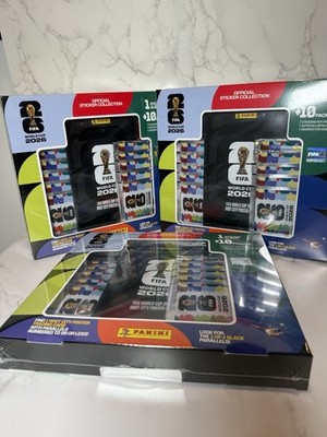 Lot Of 3 - Panini FIFA World Cup 2026 Official Sticker Collection Box w/ Album