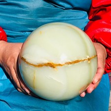 4810g  Natural Afghan Jade Chakra Quartz Sphere healing ball Specimen