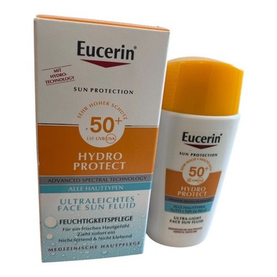 Eucerin Sun Face Hydro Protect Ultraleichtes Sun Fluid LSF 50+ 50ml - NEU (354)