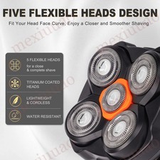 Testine di ricambio rotanti 5 testine compatibili con rasoio Microtouch Titanium