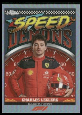 2023 Topps Chrome Formula 1 #SD-CL Charles Leclerc Speed Demons Scuderia Ferrari