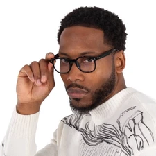 Garrett Leight GLCO x MITCHELL & NESS RAMBIS Square Mens Eyeglasses E0148 BK 47