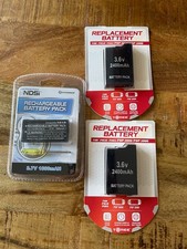 2 Rechargeable Replacement Battery 2400mAh 3.6V For Sony PSP Slim 2000 2001 3000