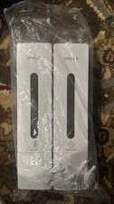 GlintGath Dual Wall Mounted Dispenser for Shampoo, Easy Refill, White
