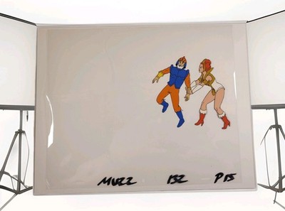 He-Man & The Masters Of The Universe Production Cel Teela And Man-At-Arms 
