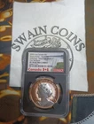 Canada 2023  Peace Dollar UHR Pulsating Rose Gilt PF70UCAM  ES119